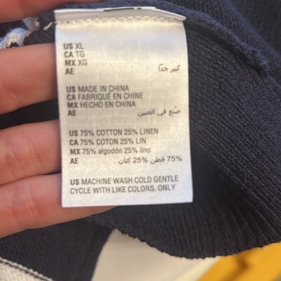 NWT Charter club stripe vest color blue with white stripe size Xl New - Picture 6 of 8